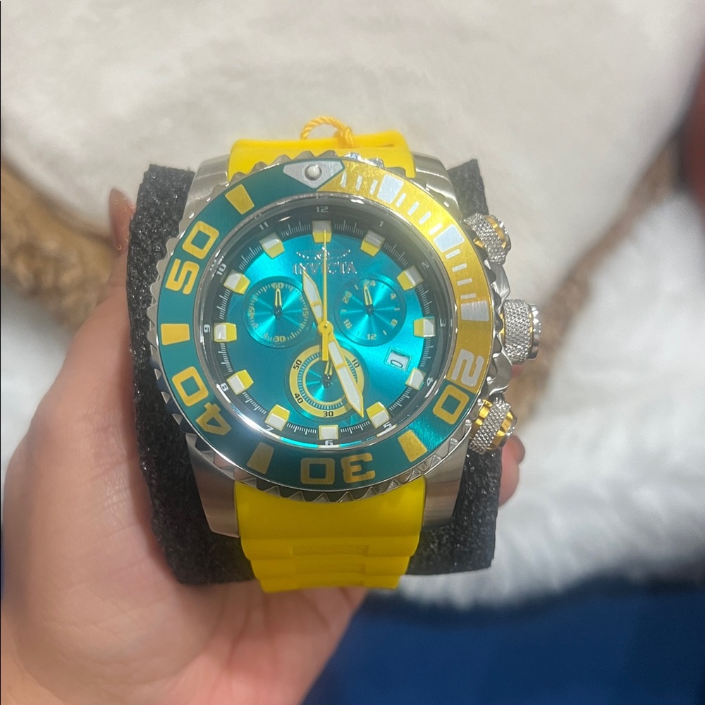 Invicta Yellow and Blue Men's Watch